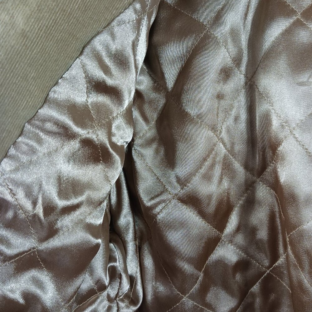Denim & Co. Women's Utility Jacket, Tan Corduroy, Size Large, Safari Barn Chore - Picture 10 of 15